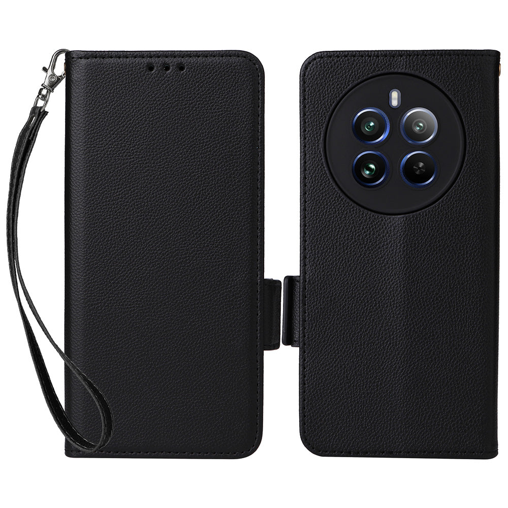 For Realme 12 Pro 5G / 12 Pro+ 5G Wallet Case Side Magnetic Clasp Phone Leather Cover For Realme 12 Pro 5G / 12 Pro+ 5G Wallet Case Side Magnetic Clasp Phone Leather Cover